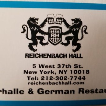 Reichenbach Hall - Business card - Bars Near Me - New York, New York Reichenbach Hall - Business card - Bars Near Me - New York, New York