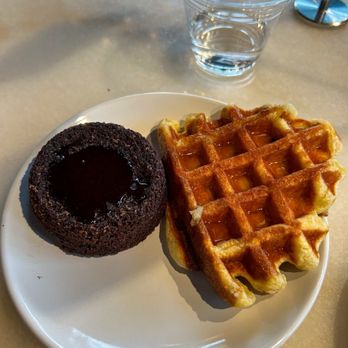 Farine Bakery & Cafe - Brownie and waffle from the pastry case - Bakeries Near Me - Bellevue, Washington Farine Bakery & Cafe - Brownie and waffle from the pastry case - Bakeries Near Me - Bellevue, Washington