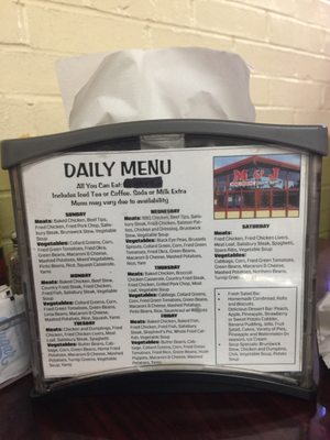 Menu photo 1 M&J Home Cooking Carrollton, GA Menu photo 1 M&J Home Cooking Carrollton, GA