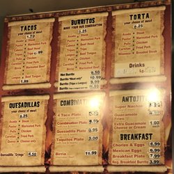 Tacos El Fogon - Menu