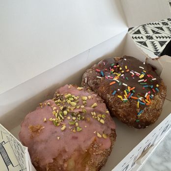 Parlor Doughnuts - Raspberry pistachio and chocolate carnival - Donuts Near Me - Rolling Meadows, Illinois Parlor Doughnuts - Raspberry pistachio and chocolate carnival - Donuts Near Me - Rolling Meadows, Illinois
