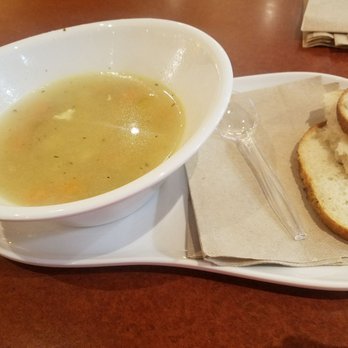 Panera Bread - Bowl of Chicken Noodle soup and sour dough bread - Sandwiches Near Me - Enfield, Connecticut Panera Bread - Bowl of Chicken Noodle soup and sour dough bread - Sandwiches Near Me - Enfield, Connecticut