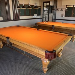 The two Pool Tables re-felted and treated
