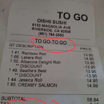 Oishii Sushi - Sushi Bars Near Me - Riverside, California