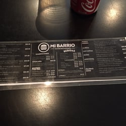 Mi Barrio Hamburguesería - Full menu. Más fácil que sacar fotos de partes