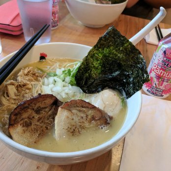 Totto Ramen - Paitan Ramen with boiled egg. Lychee Ramune on the right. - Ramen Near Me - Somerville, Massachusetts Totto Ramen - Paitan Ramen with boiled egg. Lychee Ramune on the right. - Ramen Near Me - Somerville, Massachusetts