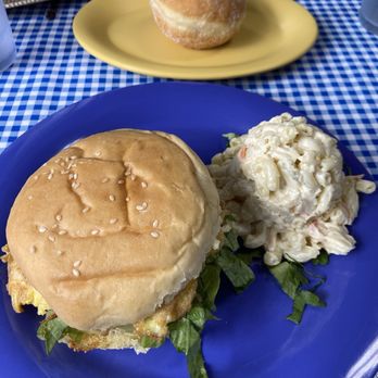 Blue Ginger Cafe - Mahi Burger, Mac salad, malasada. - Bakeries Near Me - Lanai City, Hawaii Blue Ginger Cafe - Mahi Burger, Mac salad, malasada. - Bakeries Near Me - Lanai City, Hawaii