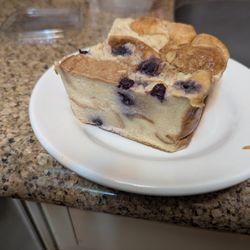 The Bagel Shop - Blueberry bread pudding has a short list of all natural ingredients.
