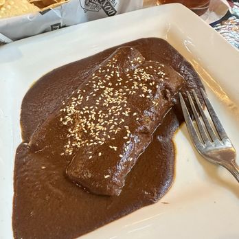 Doneraki - Katy - Enchiladas de mole with queso fresco inside (veggie) - Mexican Near Me - Katy, Texas Doneraki - Katy - Enchiladas de mole with queso fresco inside (veggie) - Mexican Near Me - Katy, Texas