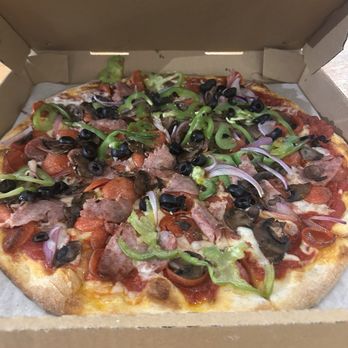 Marley G’s pizzeria - 14" Garbage pizza pie minus meatballs - Salad Near Me - Alameda, California Marley G’s pizzeria - 14" Garbage pizza pie minus meatballs - Salad Near Me - Alameda, California