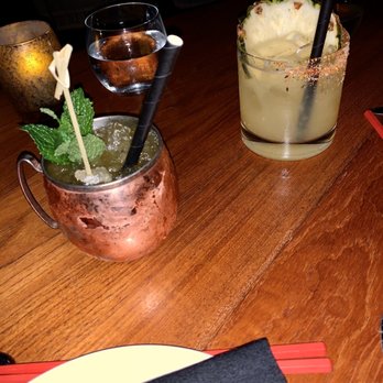 Komodo Miami - Ginger passion mule and Pineapple express - Asian Fusion Near Me - Miami, Florida Komodo Miami - Ginger passion mule and Pineapple express - Asian Fusion Near Me - Miami, Florida