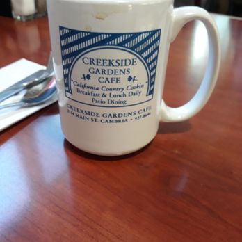 Creekside Garden Cafe - Coffee was good and I was offered top-offs twice - Breakfast & Brunch Near Me - Cambria, California