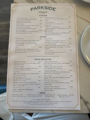 Menu photo 2 Parkside Tavern Morristown, NJ Menu photo 2 Parkside Tavern Morristown, NJ