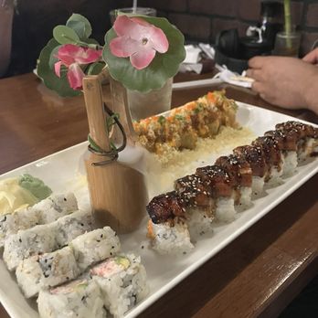 Okinawa Sushi & Steakhouse - California roll, S4. King Crab Crunch Roll, H13. Eel Roll - Japanese Near Me - Modesto, California Okinawa Sushi & Steakhouse - California roll, S4. King Crab Crunch Roll, H13. Eel Roll - Japanese Near Me - Modesto, California