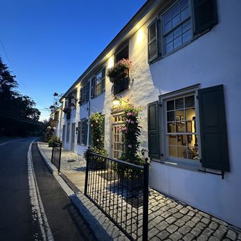 Black Bass Hotel - Outside view at the street level - Hotels Near Me - Lumberville, Pennsylvania