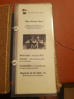Menu photo 6 La Casa de Don Juan Tijuana, BCN Menu photo 6 La Casa de Don Juan Tijuana, BCN
