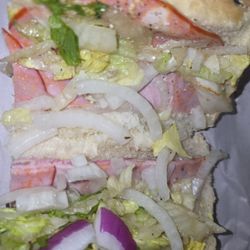 Why red and white onion, just no words.... 4th sub delivered like this.... used to be so great, but now... what???
