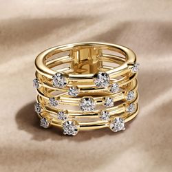 Lozano’s Diamond Jewelry - 5 bands in one ring