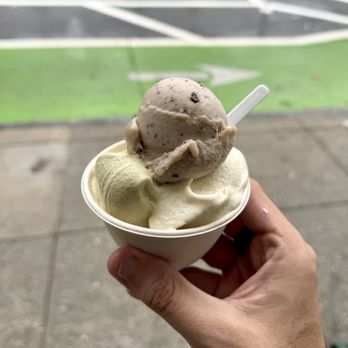 Hila Gelato Caffe - Medium cup. Pistachio, zabaglione, banana chocolate chip. $9. Texture on the softer side. Good, but not "amazing." - Coffee & Tea Near Me - San Francisco, California Hila Gelato Caffe - Medium cup. Pistachio, zabaglione, banana chocolate chip. $9. Texture on the softer side. Good, but not "amazing." - Coffee & Tea Near Me - San Francisco, California