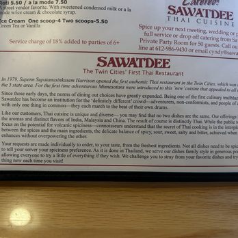 Sawatdee Thai Restaurant - Minneapolis - Thai Near Me - Minneapolis, Minnesota