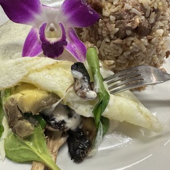 Guieb Cafe - Fitness omelette with adobo fried rice - New American Near Me - Aiea, Hawaii