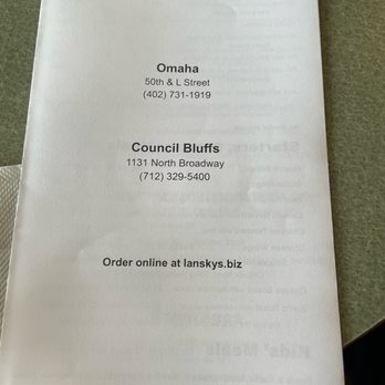 Lansky's - Menu - Pizza Near Me - Omaha, Nebraska