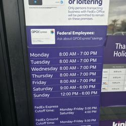 Hours of operation