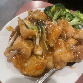 Lin's Mandarin - Ginger fish filet. Very tasty! - Chinese Near Me - Norridge, Illinois Lin's Mandarin - Ginger fish filet. Very tasty! - Chinese Near Me - Norridge, Illinois