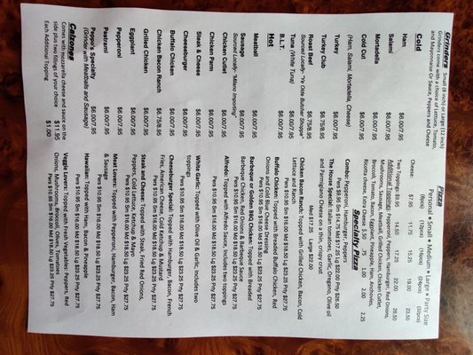 Menu photo 1 Peppo's Pizza Agawam, MA