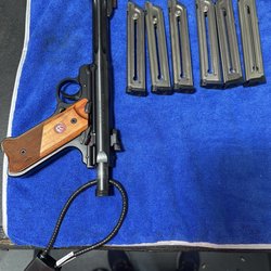 Stuyvesant Rod & Gun Club - At Stuyvesant Gun Range with my Ruger Mark IV 22 Cal Pistol with my Gun Lock for Safety Transportation from home to Range.