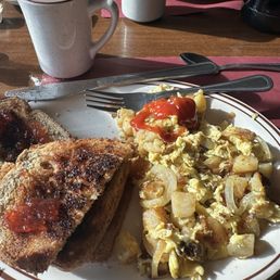 Country style eggs.