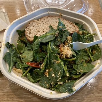 sweetgreen - Healthy Salads, Wraps, and Bowls - Chicken Tostada warm bowl with extra sauce on the side. Loved this dish. - Salad Near Me - Houston, Texas