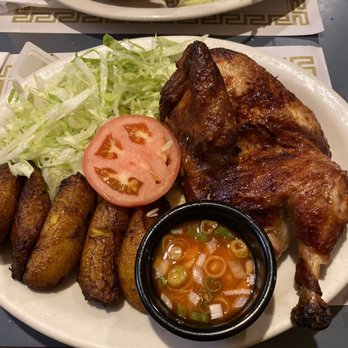 Flor de Mayo - Half Chicken with Plantains - Chinese Near Me - New York, New York Flor de Mayo - Half Chicken with Plantains - Chinese Near Me - New York, New York