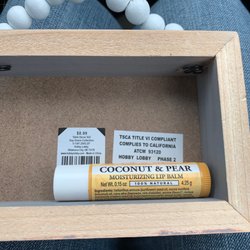 Hobby Lobby - No one looks past the price.. the chapstick is to give an indication of size.
