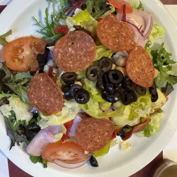 Reno's Pizzeria & Restaurant - my salad! Surprisingly tasty. Good option if you are counting macros/protein. Did it without dressing and it didn't taste dry. - Pizza Near Me - Burbank, California Reno's Pizzeria & Restaurant - my salad! Surprisingly tasty. Good option if you are counting macros/protein. Did it without dressing and it didn't taste dry. - Pizza Near Me - Burbank, California