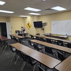 Metro Driving School - A roomy and well lit classroom provides a great environment for learning.