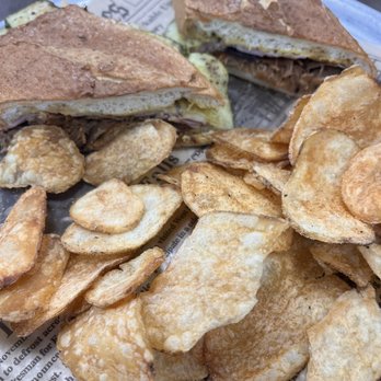 Fox and Rye - Cuban sandwich and bbq chips. - Sandwiches Near Me - Edmond, Oklahoma