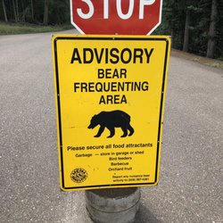 Apache Trout Campground - Sign on the way in. Keep bears natural buy keeping food & trash secure.
