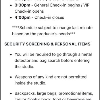 The Daily Show - Schedule as of June 2022 - Studio Taping Near Me - New York, New York