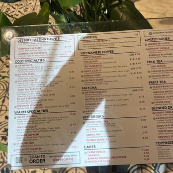 Co Ba Vietnamese Dessert Cafe - November 2025 Menu - Desserts Near Me - San Jose, California