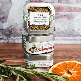 Spice Traveler - a stack of four tins of spices - Herbs & Spices Near Me - Prescott, Arizona Spice Traveler - a stack of four tins of spices - Herbs & Spices Near Me - Prescott, Arizona