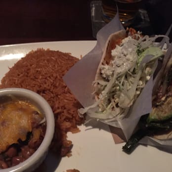 Yard House - Street tacos: left is the chicken tinga and the right is the hongas y rajas (veggie, I liked this one better). - Bars Near Me - Raleigh, North Carolina Yard House - Street tacos: left is the chicken tinga and the right is the hongas y rajas (veggie, I liked this one better). - Bars Near Me - Raleigh, North Carolina