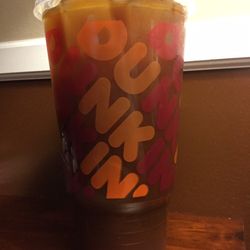 Dunkin' - Large cold brew, one milk and two sugar