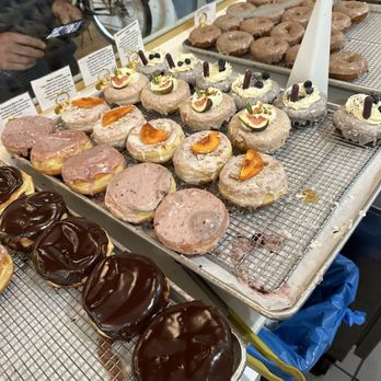 The Goods - boston cream, fig and mascarpone, peach cobbler, and berry jam donuts - Donuts Near Me - Carlsbad, California The Goods - boston cream, fig and mascarpone, peach cobbler, and berry jam donuts - Donuts Near Me - Carlsbad, California