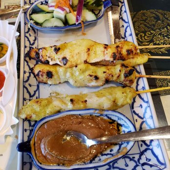 President Thai - Chicken satay. Sorry, we started eating before I remembered to take a picture. - Thai Near Me - Pasadena, California President Thai - Chicken satay. Sorry, we started eating before I remembered to take a picture. - Thai Near Me - Pasadena, California