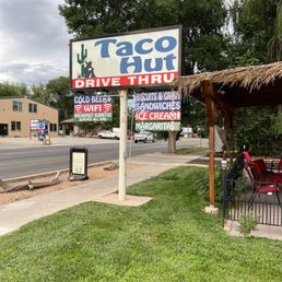 Exterior outside entrance of Taco Hut - Hotchkiss, Colorado Exterior outside entrance of Taco Hut - Hotchkiss, Colorado