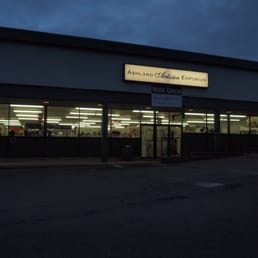 Ashland Artisan Emporium at twilight. Ashland Artisan Emporium at twilight.