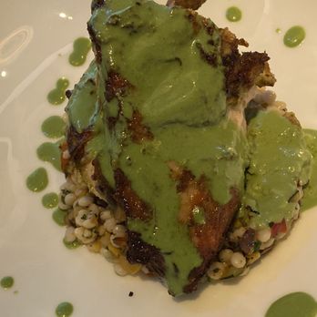 Le Jardinier - cliantro marinated chicken, pearled couscous salad - French Near Me - Miami, Florida