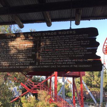 Butterfield Stagecoach - Stagecoach rules from over a century ago. - Amusement Parks Near Me - Buena Park, California