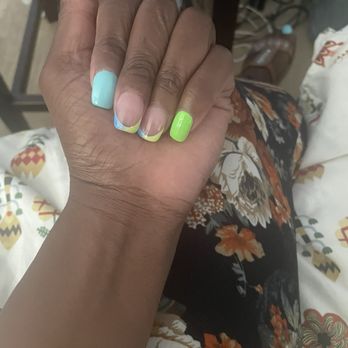 Polish Nails Spa - Blue green Pinterest inspired gel nails - Nail Salons Near Me - Santee, California Polish Nails Spa - Blue green Pinterest inspired gel nails - Nail Salons Near Me - Santee, California